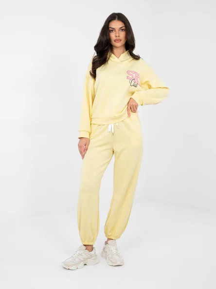 Compleu Dama Maneca lunga, Mansete elastice, RUE PARIS, Galben