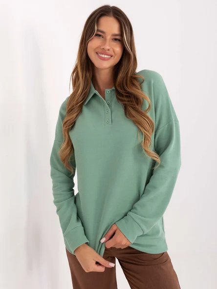 Bluza Dama Maneca lunga, Guler inalt, LAKERTA, Fistic Casual