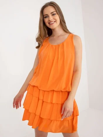 Rochie Dama Mini, Lejera, Och Bella, Portocaliu de Vara
