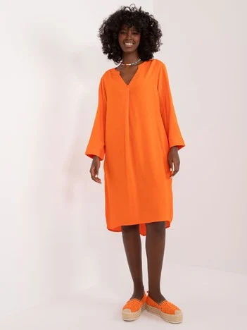 Rochie Dama Maxi, Oversize, Sublevel, Portocaliu