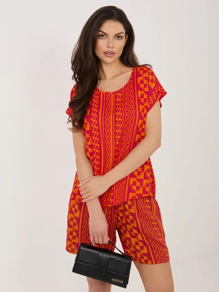 Bluza Dama Mini, Decolteu rotund, Sublevel, Portocaliu Marimi Mari