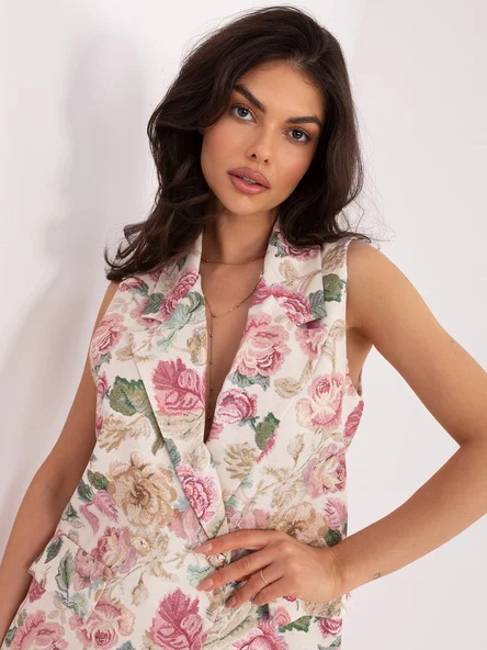 Vesta Dama Floral, Elegant, ITALY MODA, Roz de Petrecere