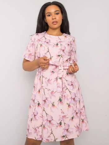 Rochie Dama Mini, Floral, LAKERTA, Roz Eleganta Office