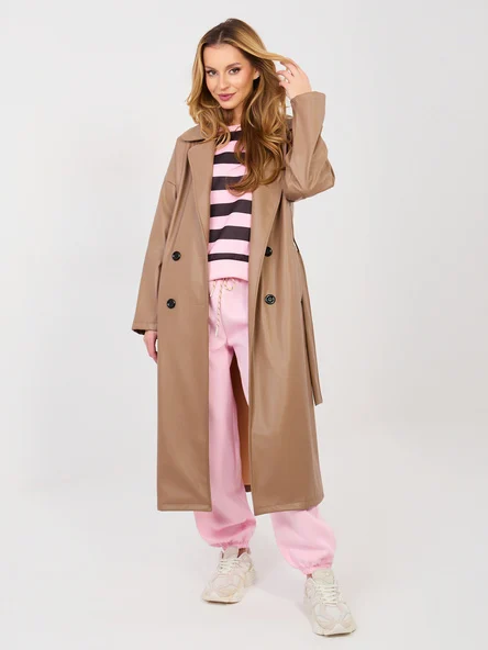 Compleu Dama Maneca lunga, Dungi, ITALY MODA, Roz Casual
