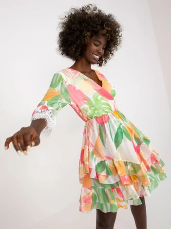 Rochie Dama Mini, Dantela, ITALY MODA, Roz Eleganta Office