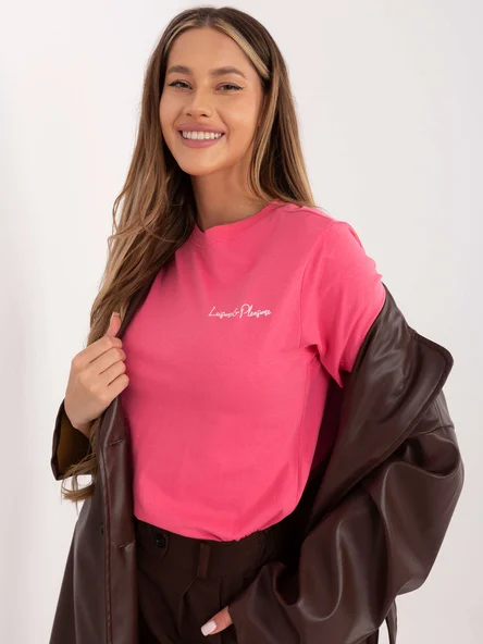 Tricou Dama Mini, Decolteu rotund, Sublevel, Roz Casual