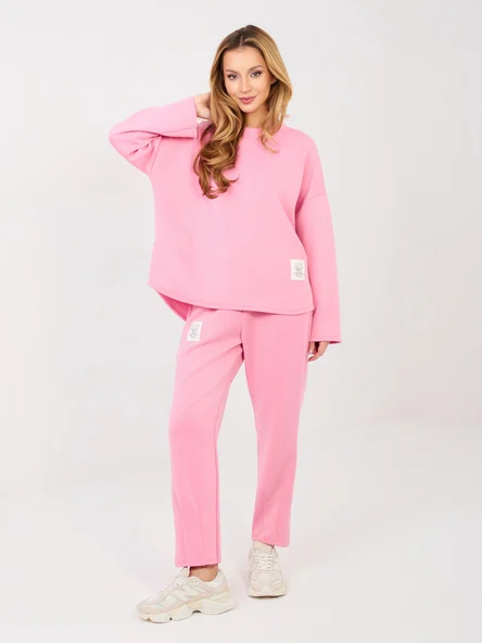 Compleu Dama Maneca lunga, Conica, RUE PARIS, Roz Casual