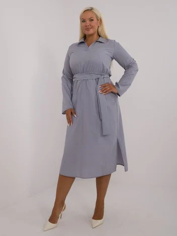 Rochie Dama Maxi, Rochie dreapta, LAKERTA, Gri