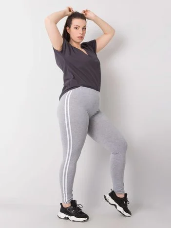 Colanti Dama Imprimat, Sport, BASIC FEEL GOOD, Gri Casual Marimi Mari