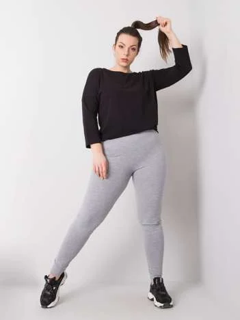 Colanti Dama Imprimat, Sport, BASIC FEEL GOOD, Gri Casual Marimi Mari