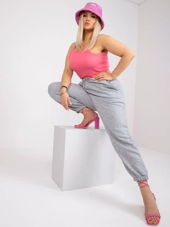Pantaloni Trening Dama Lunga, Sport, BASIC FEEL GOOD, Gri Casual Marimi Mari