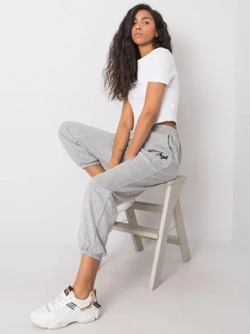 Pantaloni Trening Dama Lunga, Sport, ex moda, Gri Casual