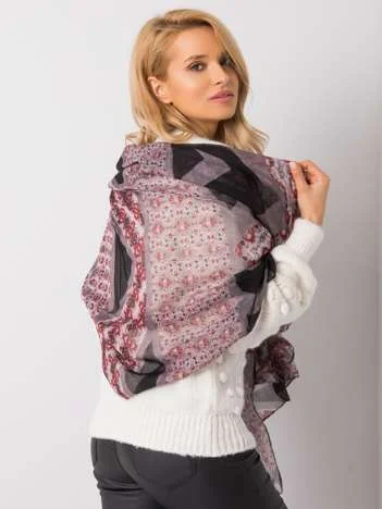 Bandana Dama Imprimat, Viscoza, Fashion Hunters, Gri