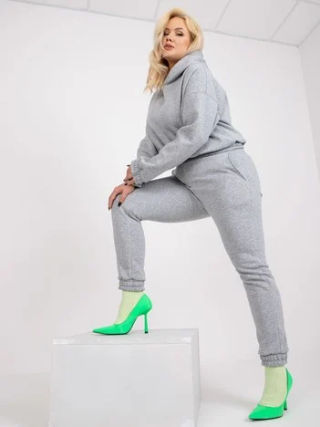 Compleu Dama Maneca lunga, Imprimat, ex moda, Gri Casual