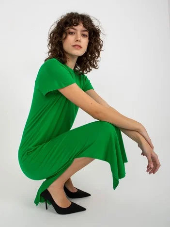 Rochie Dama Midi, Rochie dreapta, RUE PARIS, Verde Eleganta Office