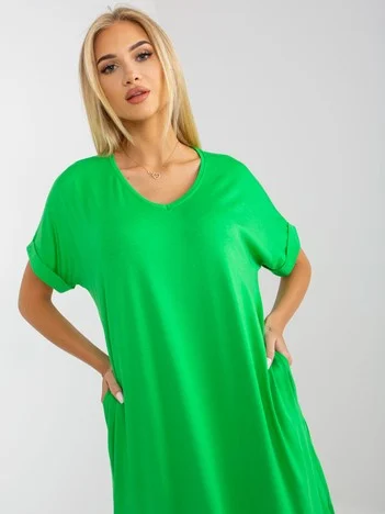 Rochie Dama Midi, Rochie dreapta, Och Bella, Verde de Vara