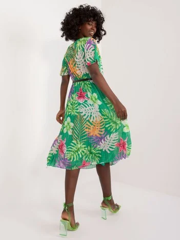 Rochie Dama Midi, Lejera, ITALY MODA, Verde