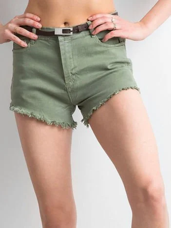 Pantaloni Scurti Dama Dreapta, Bumbac, Daysie, Khaki Casual