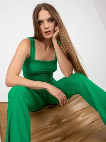 Compleu Dama Lunga, Croiala dreapta, ITALY MODA, Verde Casual