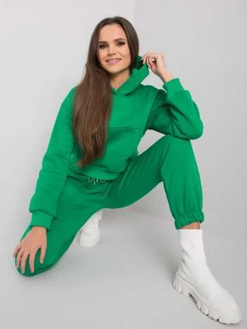 Compleu Dama Maneca lunga, Sport, ex moda, Verde Casual