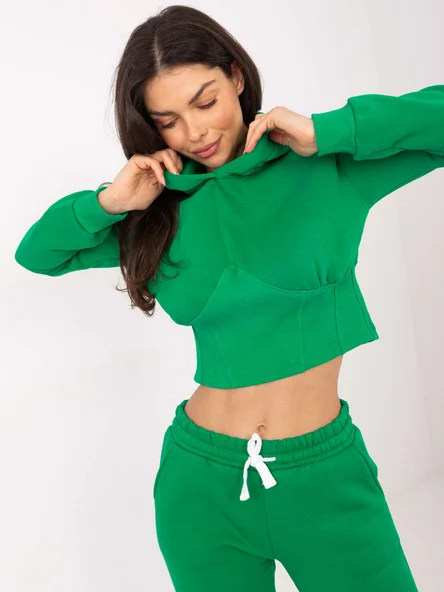 Compleu Dama Maneca lunga, Sport, ex moda, Verde Casual