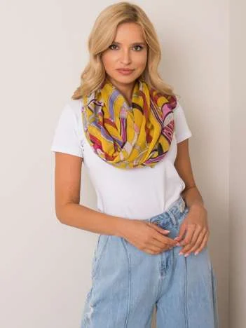 Bandana Dama Imprimat, Viscoza, Fashion Hunters, Galben