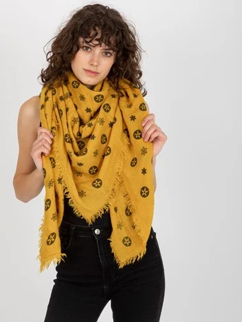 Bandana Dama Imprimat, Acril, Fashion Hunters, Galben
