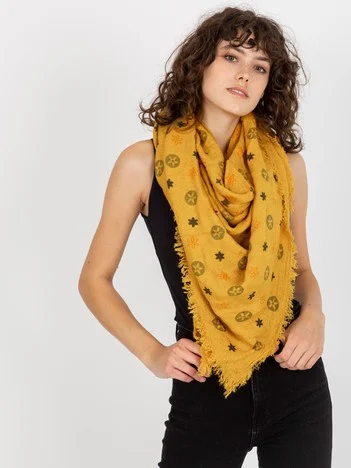 Bandana Dama Imprimat, Acril, Fashion Hunters, Galben