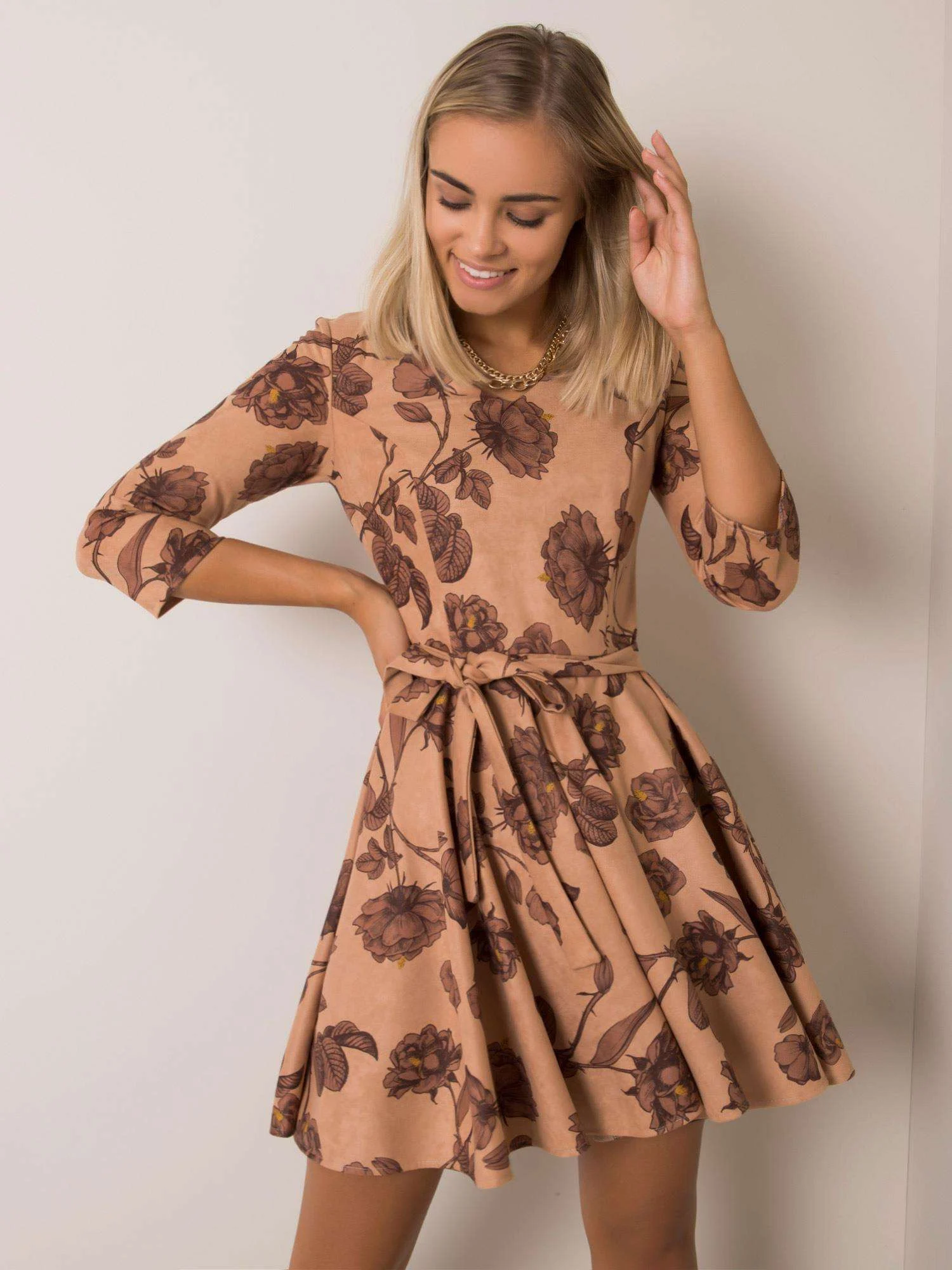 Rochie Dama Mini, Floral, LAKERTA, Maro Eleganta Office - imagine 3