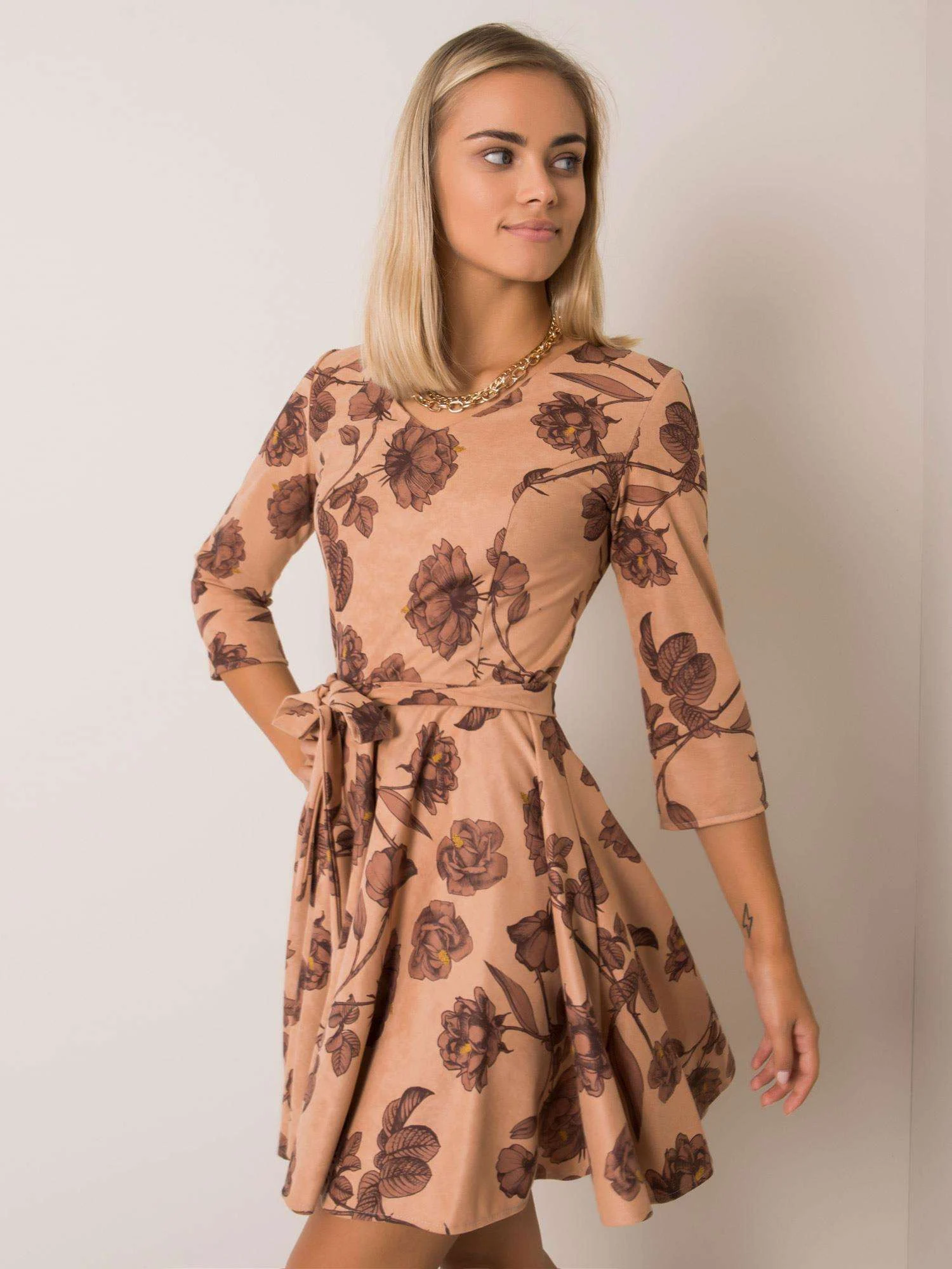 Rochie Dama Mini, Floral, LAKERTA, Maro Eleganta Office - imagine 4