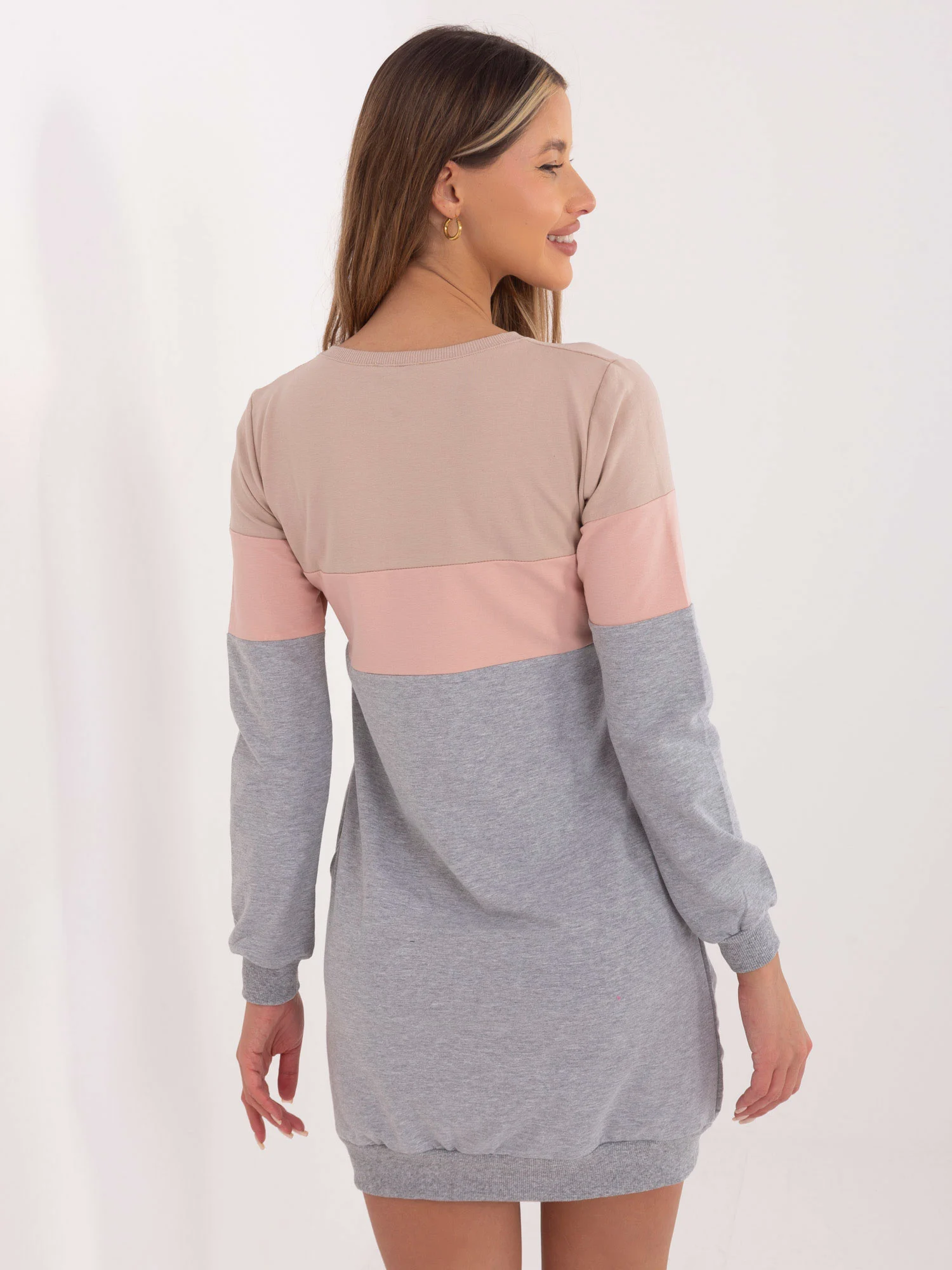 Rochie Dama Maxi, Rochie dreapta, RUE PARIS, Bej Casual - Image 4