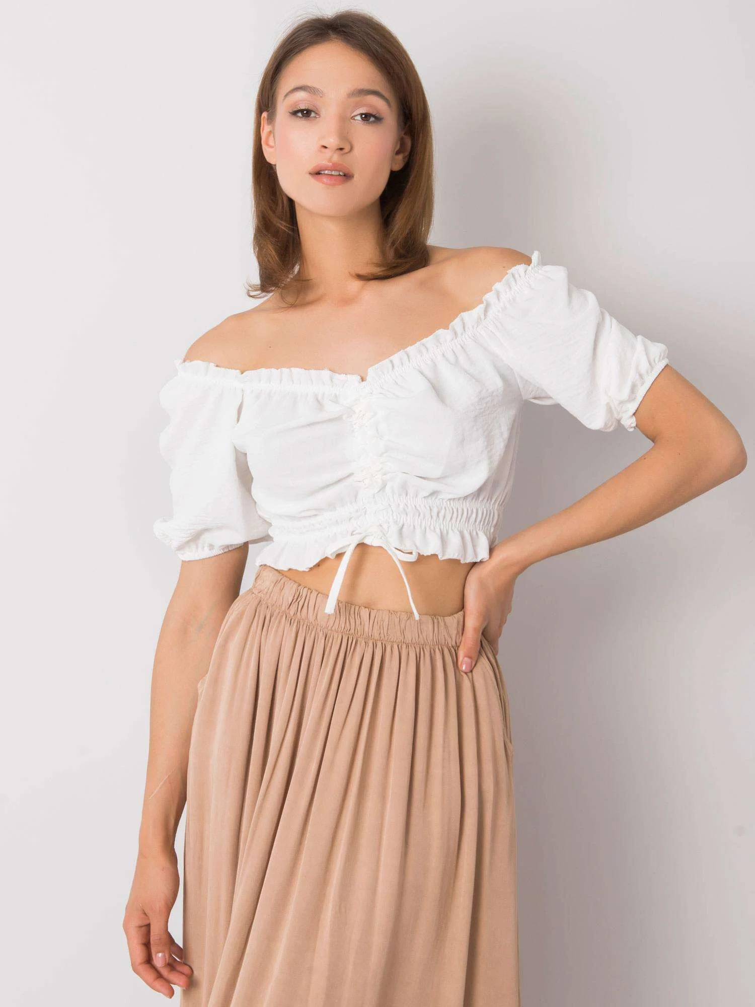 Bluza Dama Mini, Boho, RUE PARIS, Alb Casual - imagine 2