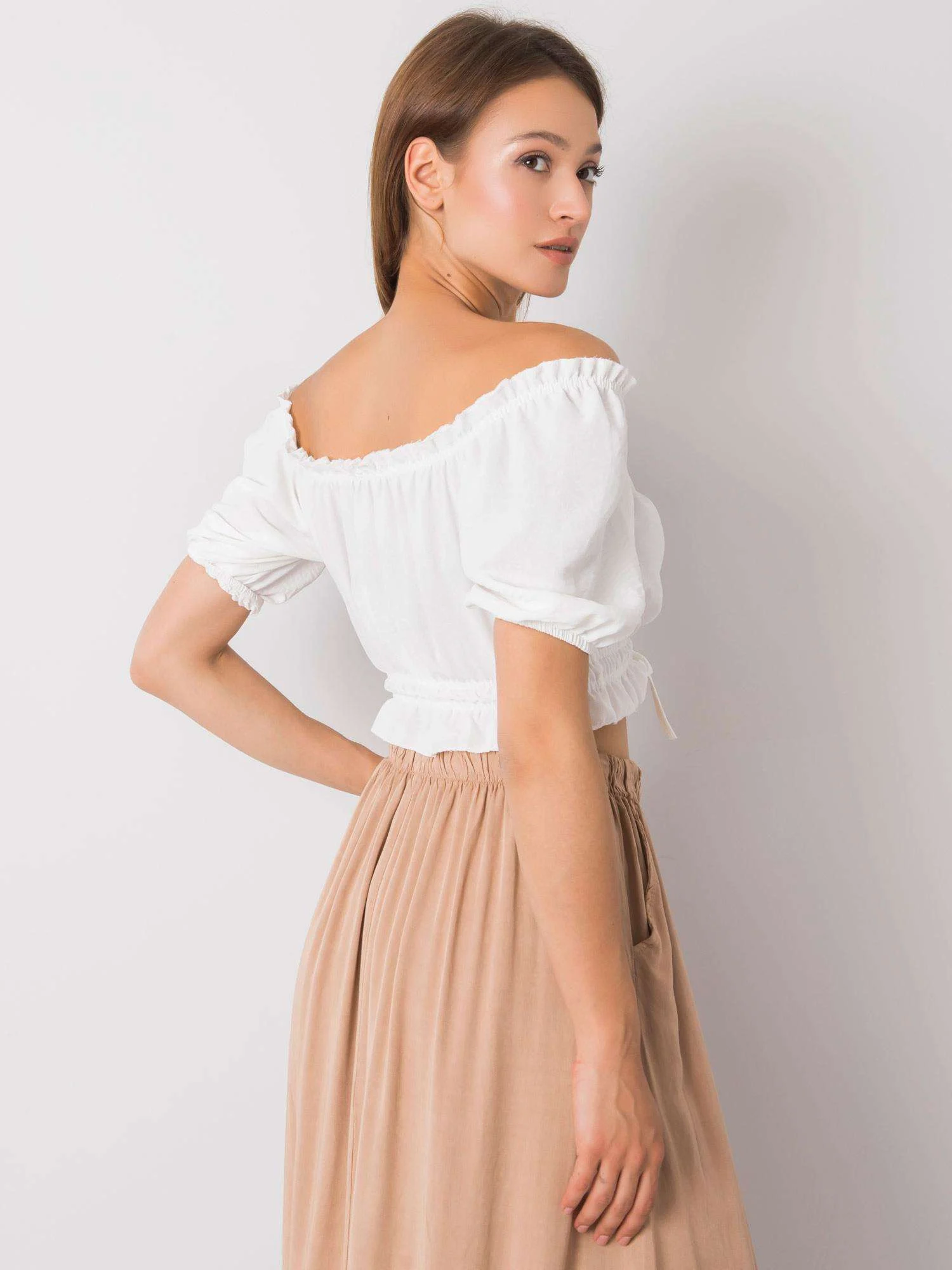 Bluza Dama Mini, Boho, RUE PARIS, Alb Casual - imagine 4