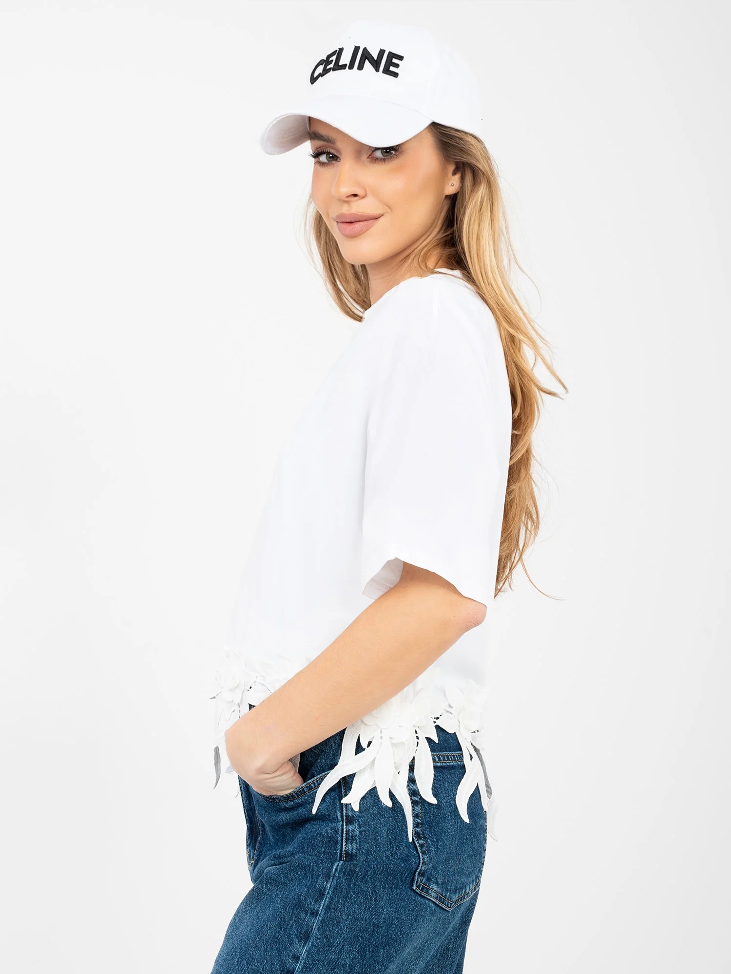 Bluza Dama Mini, Dantela, NEW PUNTO, Alb Casual - imagine 4