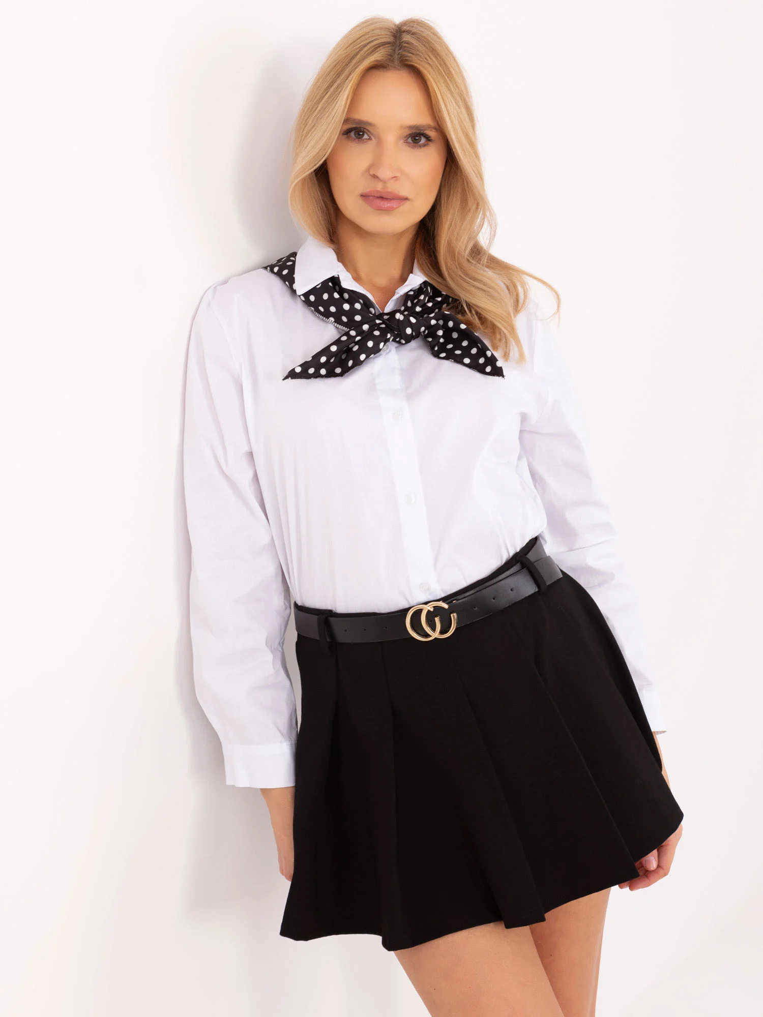 Camasa Dama Maneca lunga, Elegant, ITALY MODA, Alb Eleganta Office - imagine 2