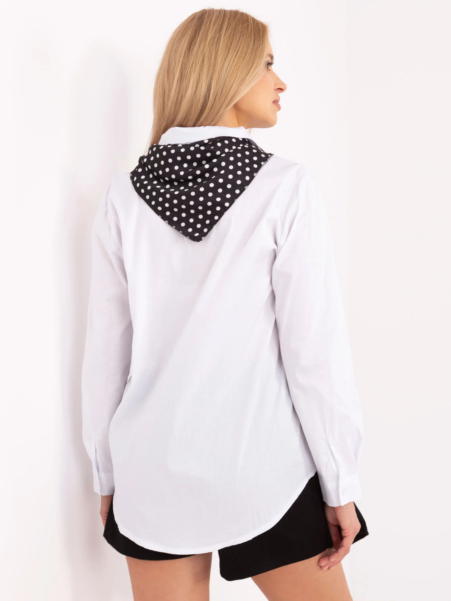 Camasa Dama Maneca lunga, Elegant, ITALY MODA, Alb Eleganta Office - imagine 5