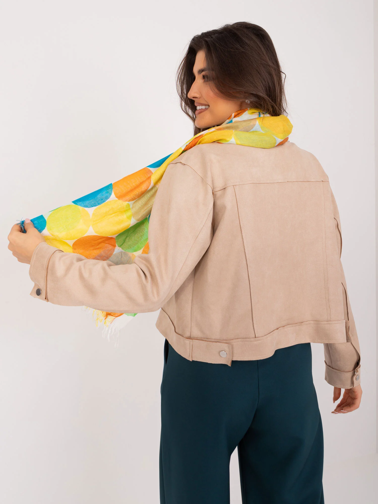 Bandana Dama Buline, Bumbac, Fashion Hunters, Alb - imagine 3