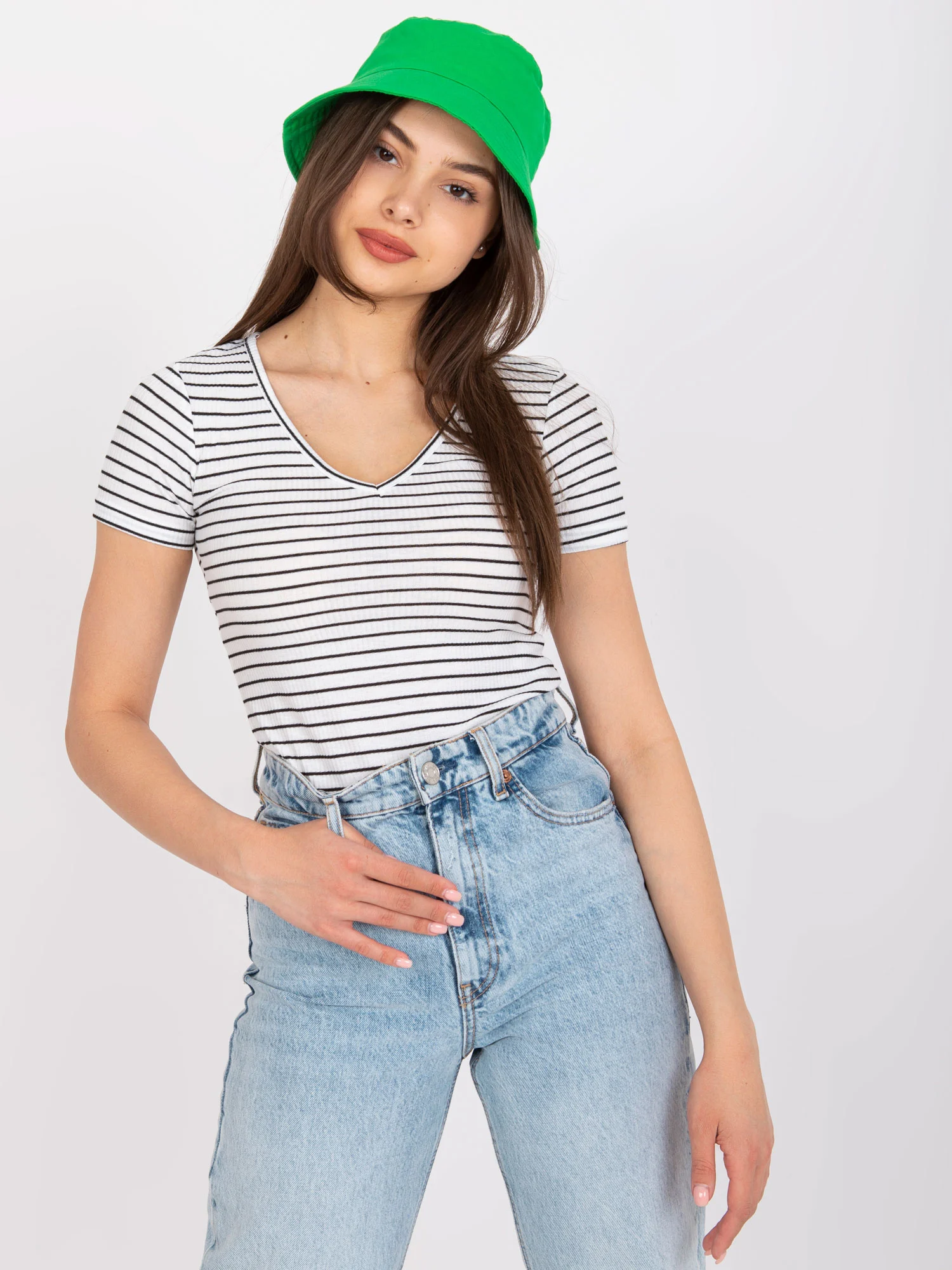 Bluza Dama Mini, Dungi, Och Bella, Negru Eleganta Office Marimi Mari - imagine 2