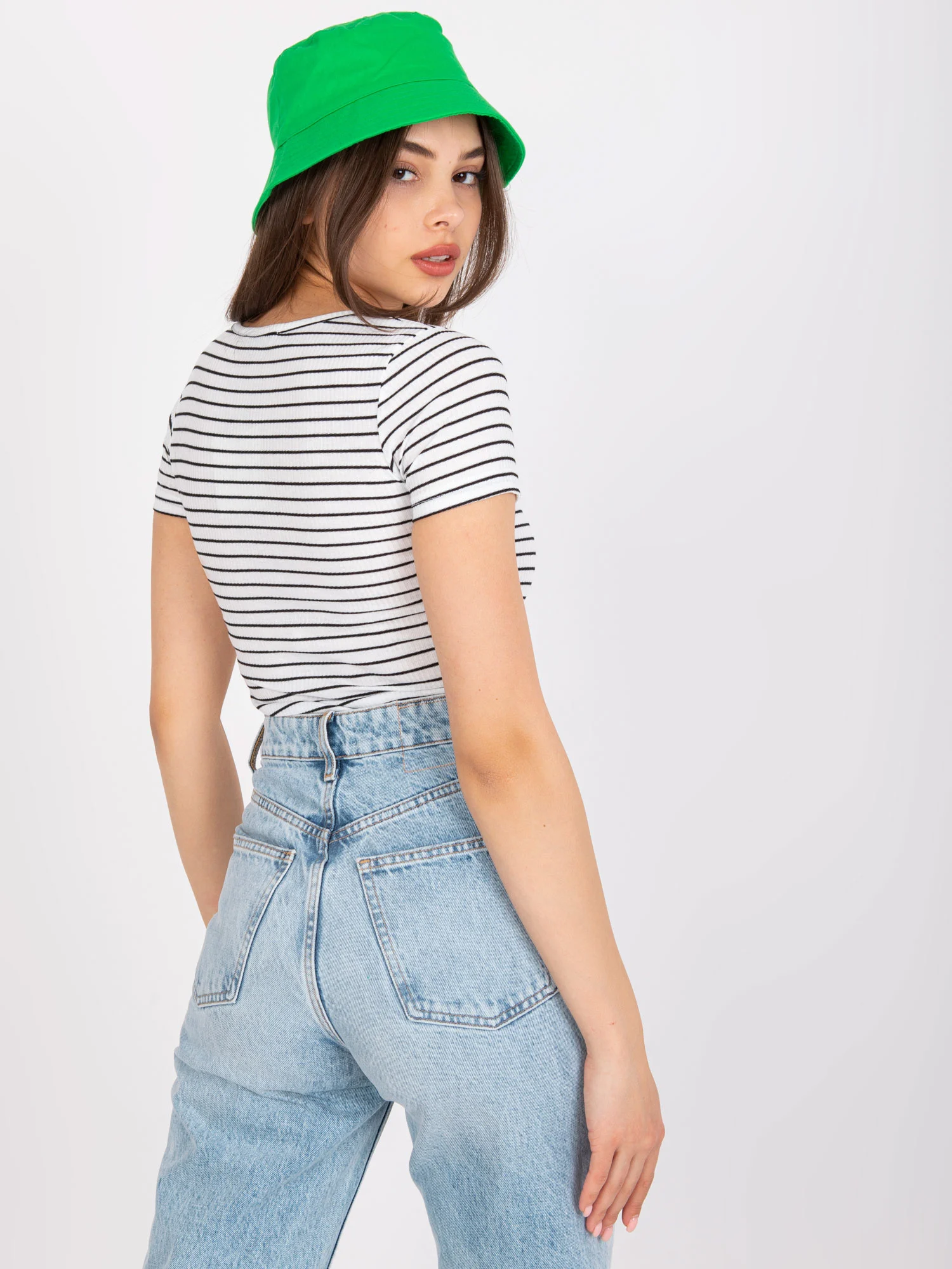 Bluza Dama Mini, Dungi, Och Bella, Negru Eleganta Office Marimi Mari - imagine 5
