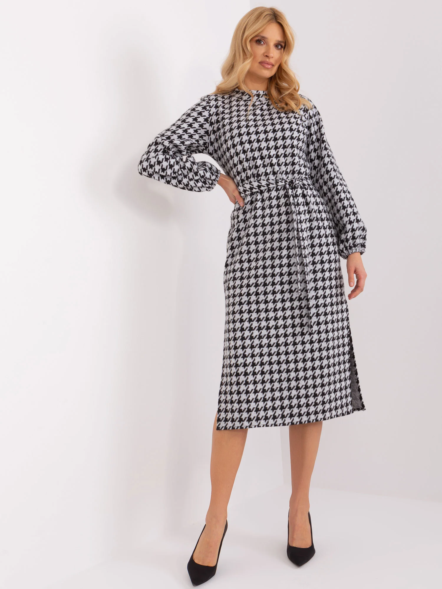 Rochie Dama Midi, Elegant, LAKERTA, Negru Eleganta Office - Image 7