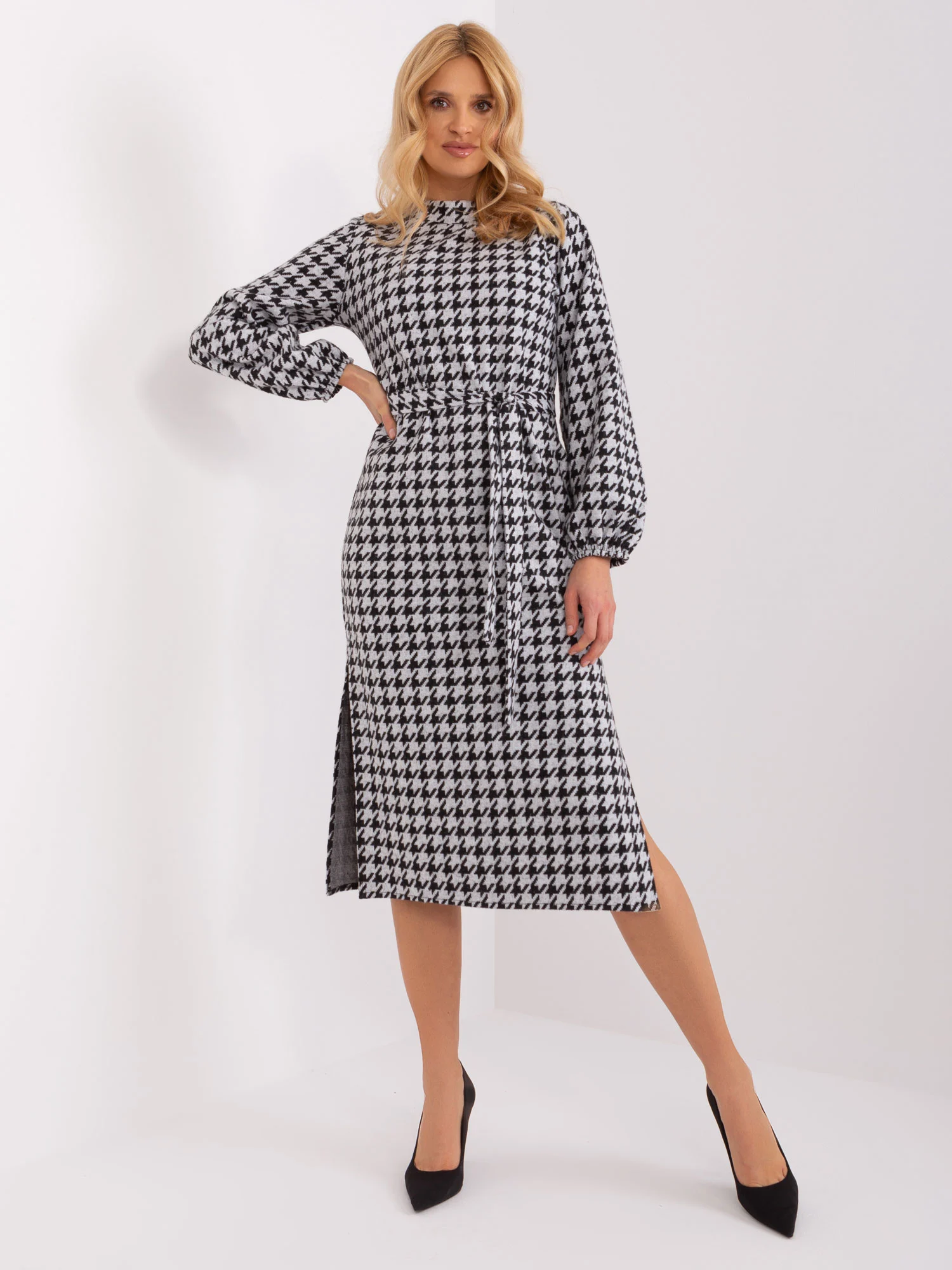 Rochie Dama Midi, Elegant, LAKERTA, Negru Eleganta Office - Image 6