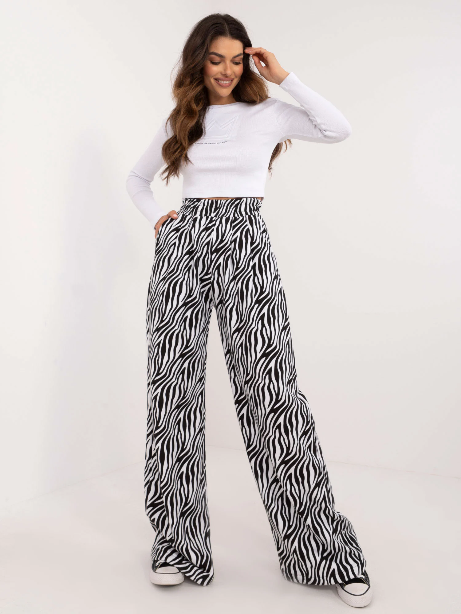 Compleu Dama Maneca lunga, Dungi, My Red Lips, Negru Casual - imagine 4