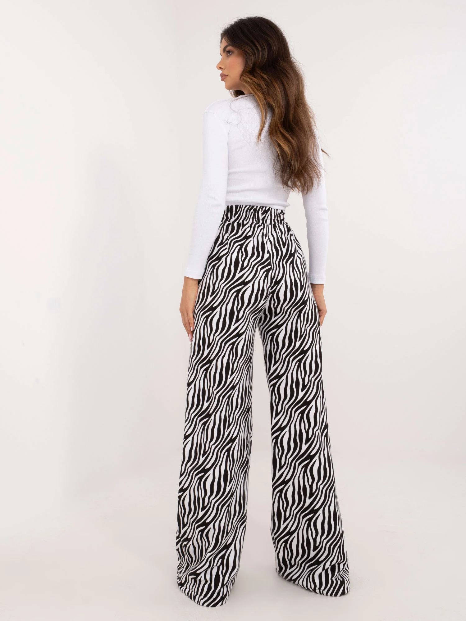 Compleu Dama Maneca lunga, Dungi, My Red Lips, Negru Casual - imagine 2