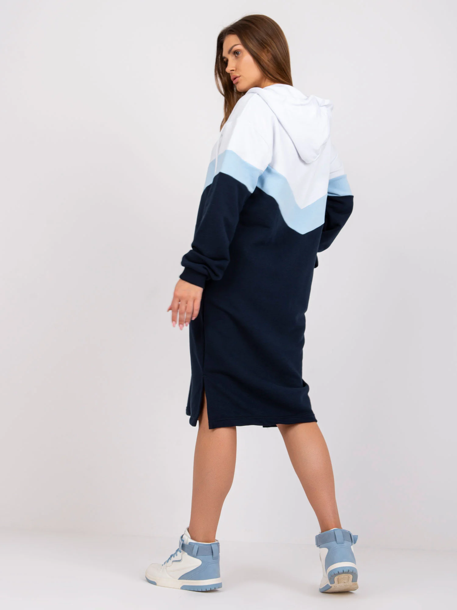 Rochie Dama Maxi, Oversize, RUE PARIS, Bleumarin Casual - Image 8