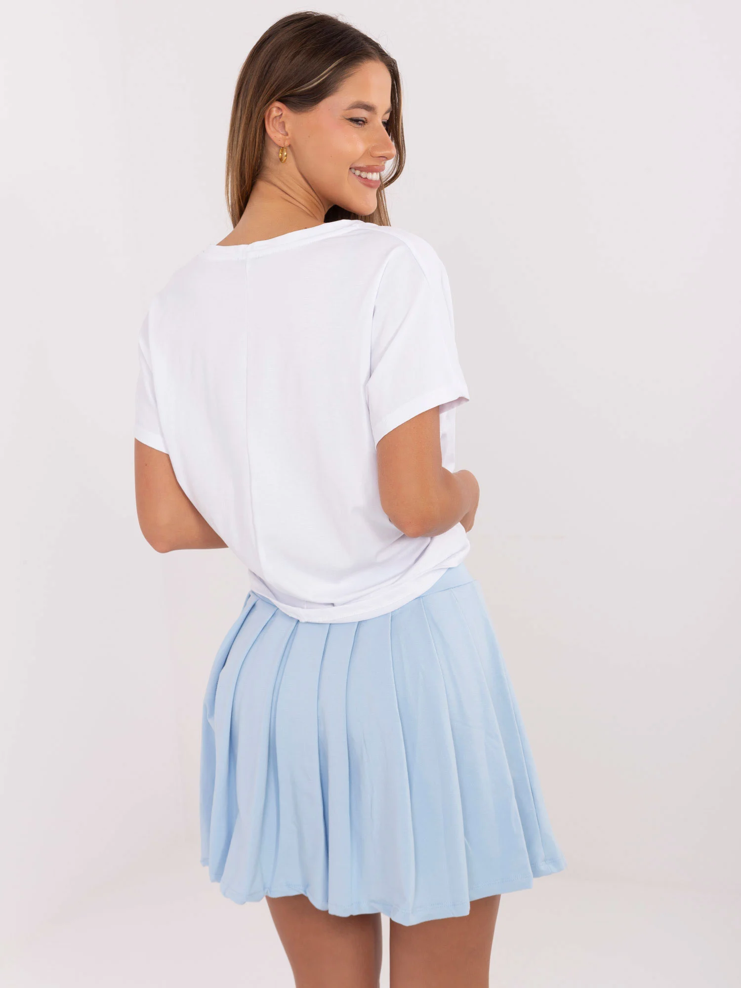 Compleu Dama Mini, Imprimat, RELEVANCE, Albastru Casual - imagine 4