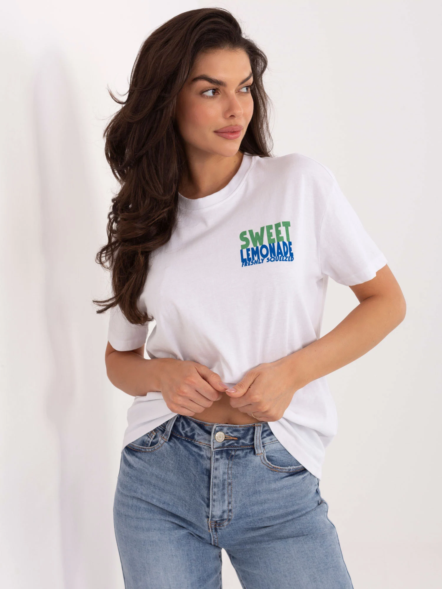 Tricou Dama Mini, Decolteu rotund, Sublevel, Galben Casual - imagine 3