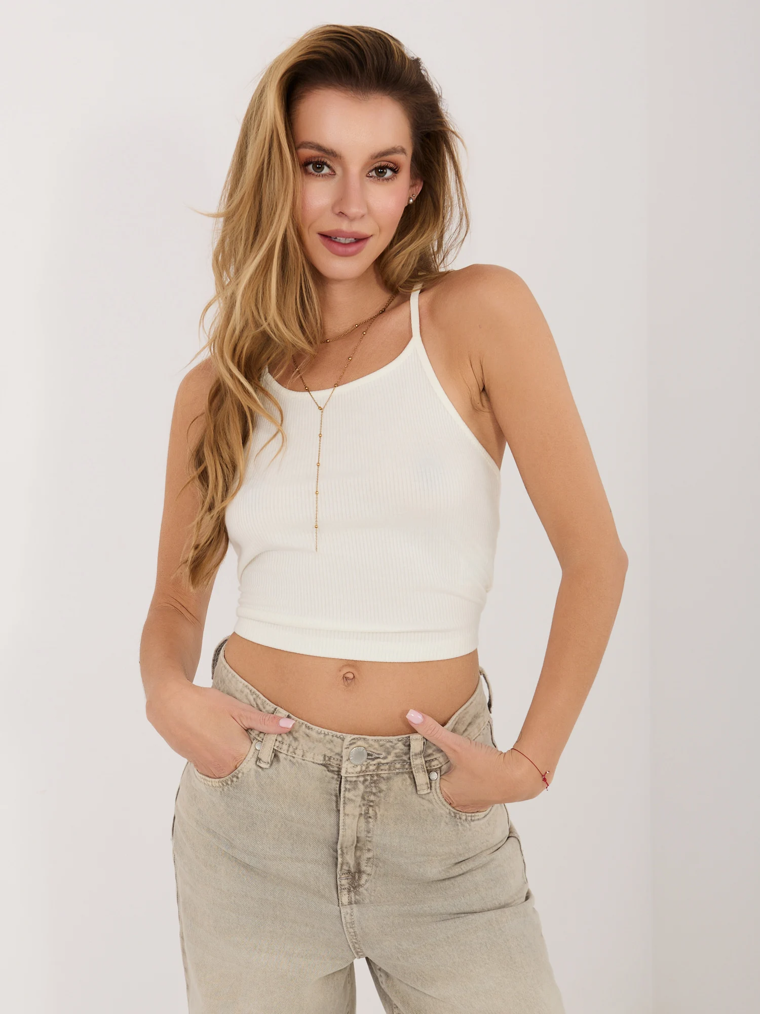 Top Dama Mini, Dungi, Sublevel, Alb Casual - imagine 3