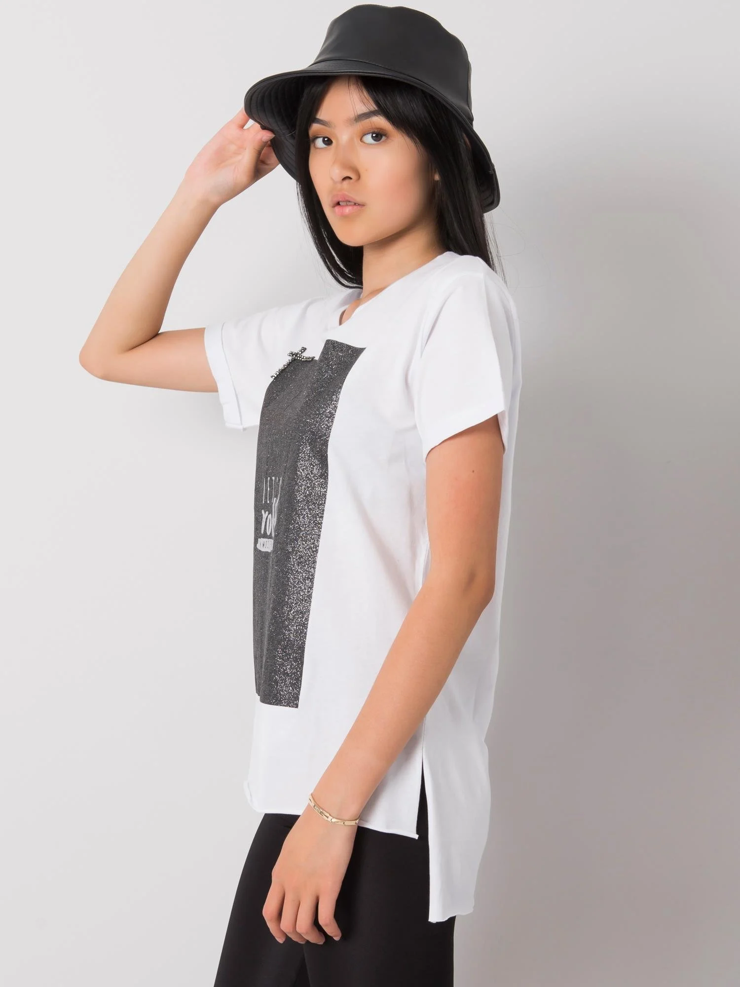 Tricou Dama Mini, Imprimat, H&B, Alb - imagine 6