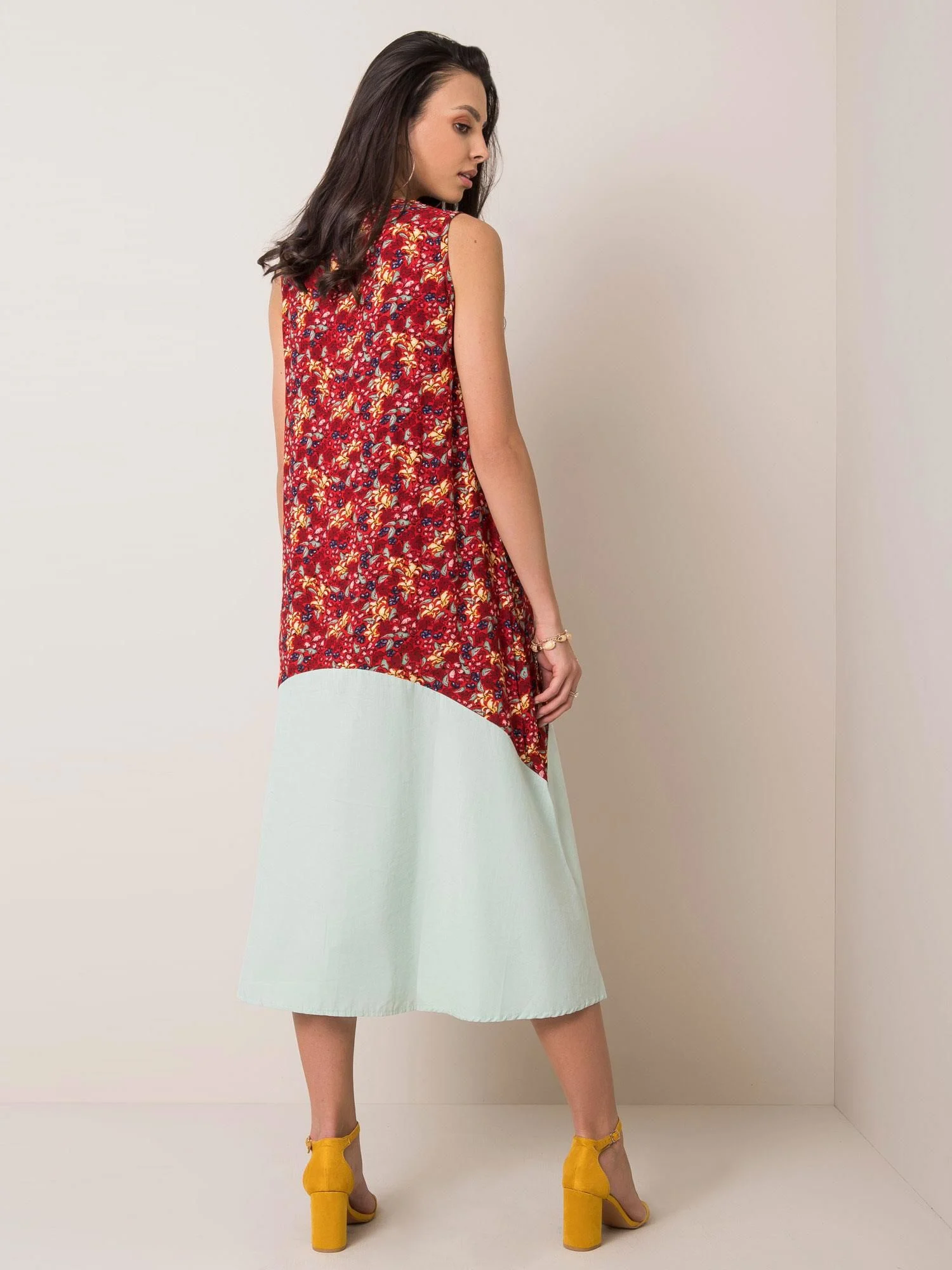 Rochie Dama Midi, Dungi, RUE PARIS, Bordo de Vara - imagine 3