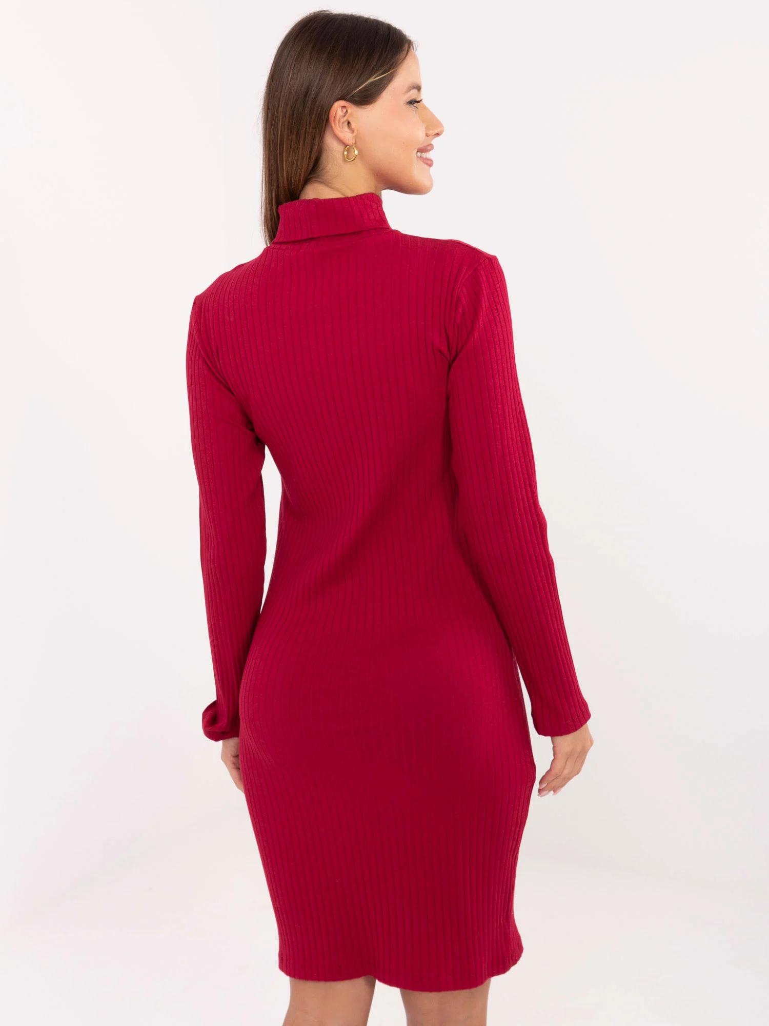 Rochie Dama Maxi, Dungi, RUE PARIS, Bordo Eleganta Office - Image 3